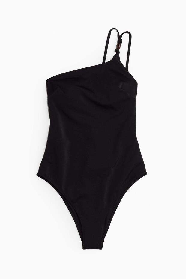 Padded-cup High-leg swimsuit