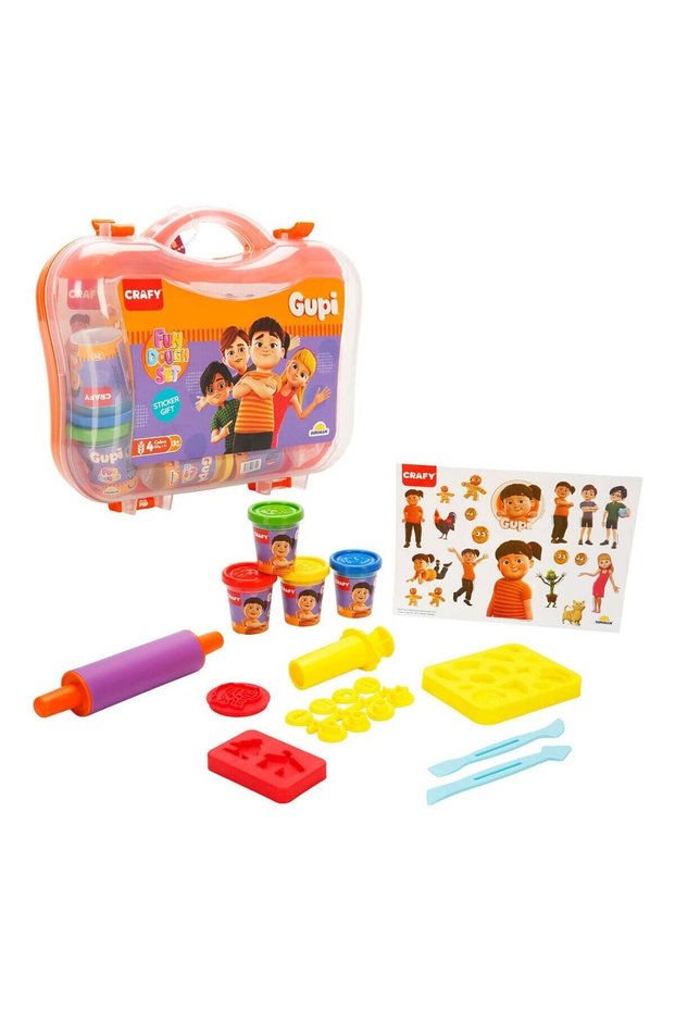 6716 Sun-Sabc-Crf-Play Dough Set Gupi̇ Plstk Çnt 4X50Gr 20Prç Gup