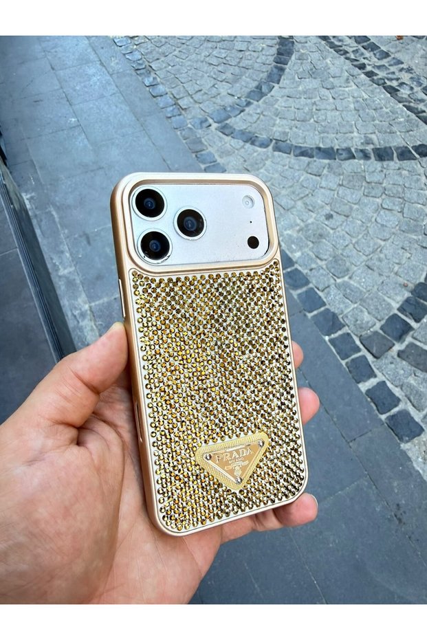 Apple iPhone 18 Pro Max Compatible Gold Prd Stone Luxury iPhone Case