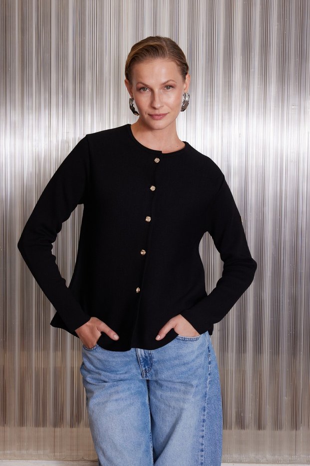 Misssemramiss 5432 Peplum Knitwear Cardigan