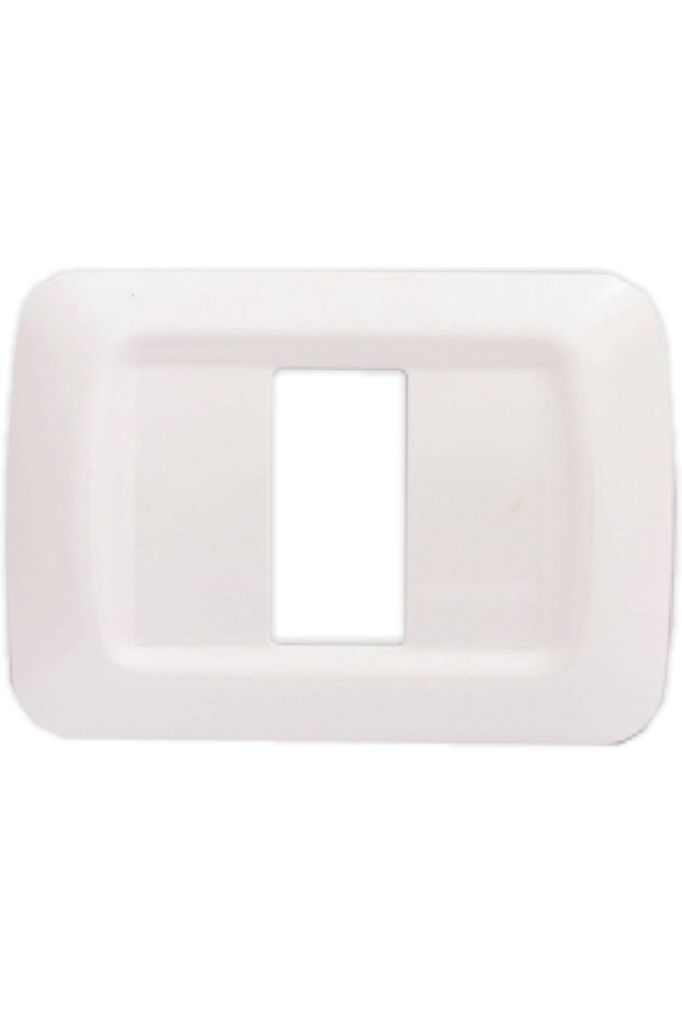 Decorative frame for PREMIUM modular equipment, adjustable 1-3 modules, white