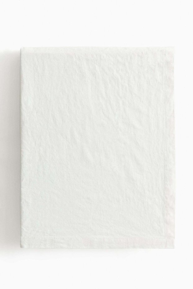 Linen-blend tablecloth