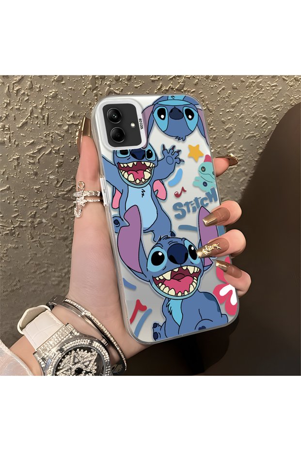 Samsung Galaxy A03/A04E/A04 Compatible Colorful Decorated Cartoon Cute Monster Impact Protection Pattern