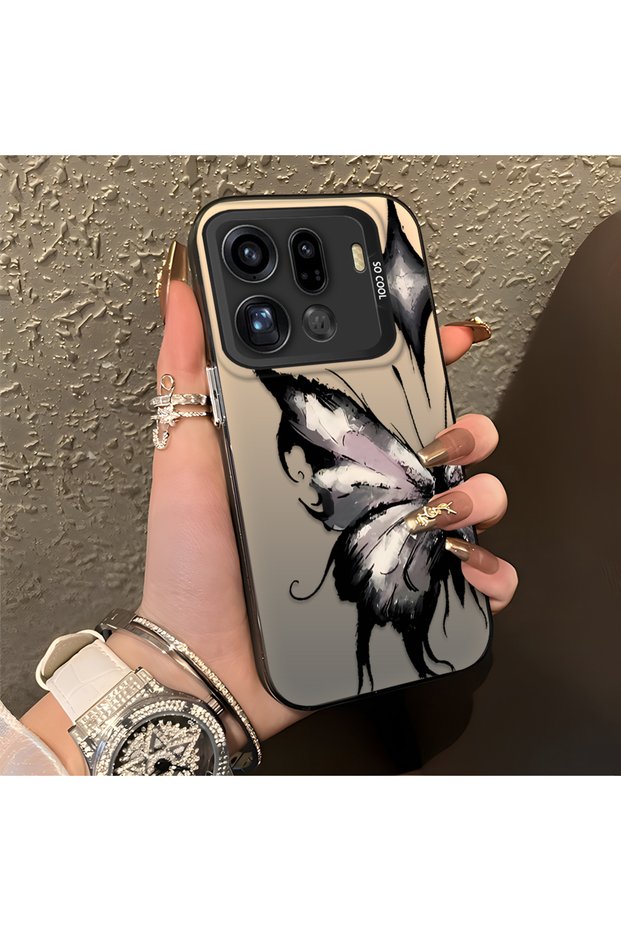 Oppo Find X9 Pro 5g Compatible Cool Ink Pink White Butterfly Star Simple Style Shock Absorbing