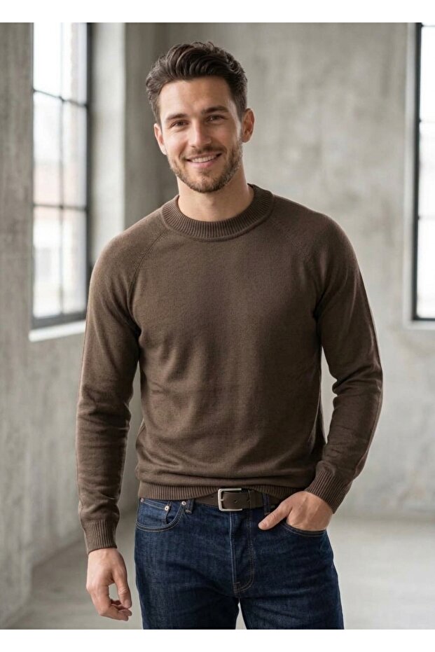 Passion 100% Cotton Crew Neck Knit Sweater