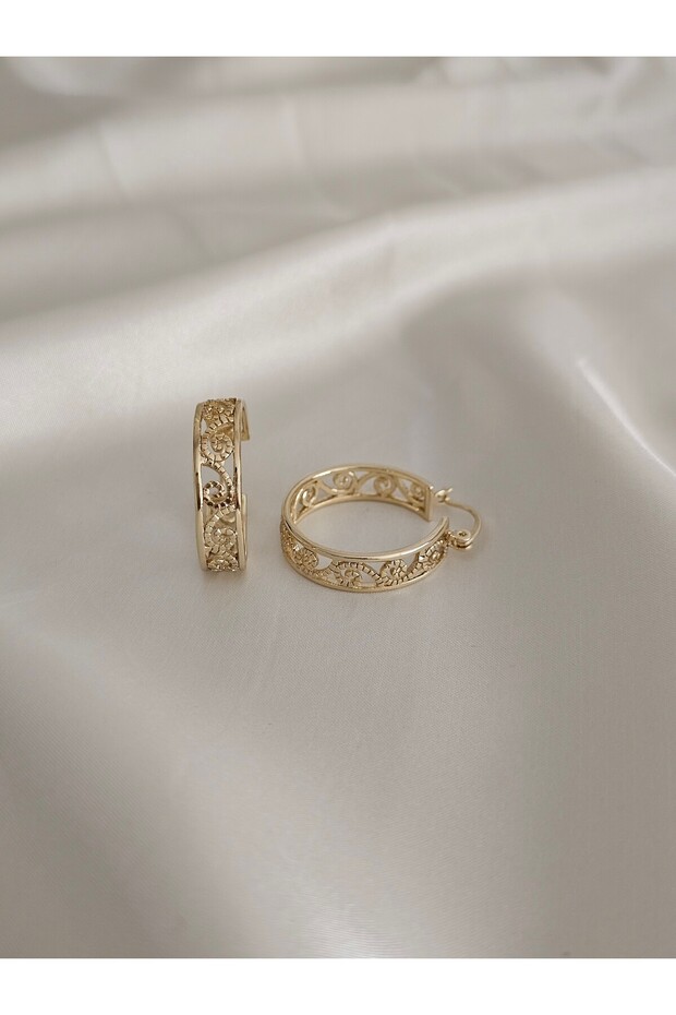 Women's Xuping Patterned Modern Hoop Earrings