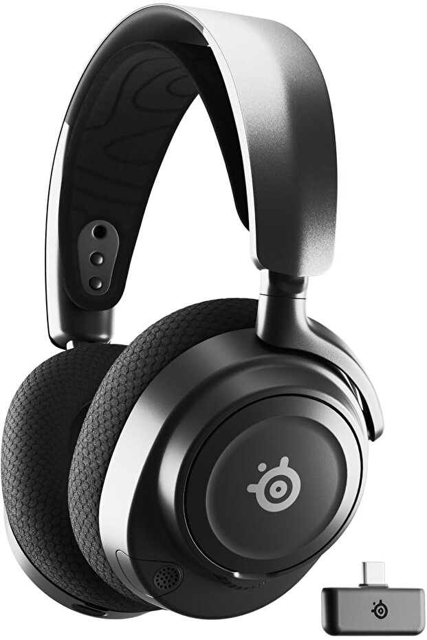Arctis Nova 7 Wireless Multi-Platform Gaming Headset - Neodymium Magnetic Drivers - Dual Wireless 2.4GHz & Bluetooth - 38Hr USB-C Battery - ClearCast Gen2 AI Mic - PC, PS5, Switch, Mobile