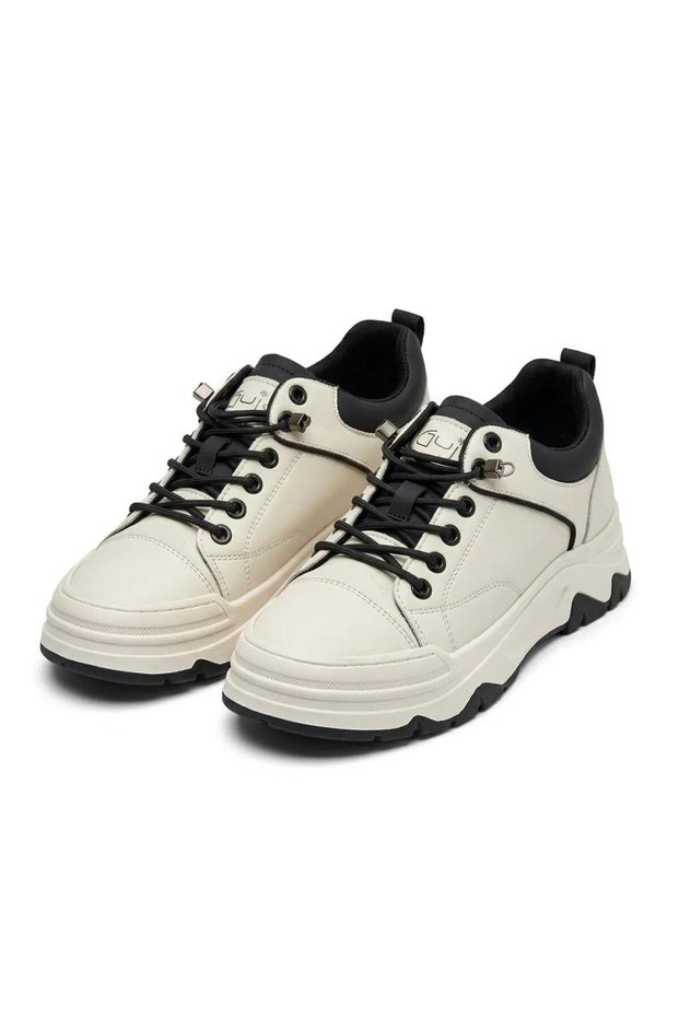 308 Black Genuine Leather Casual Shoes