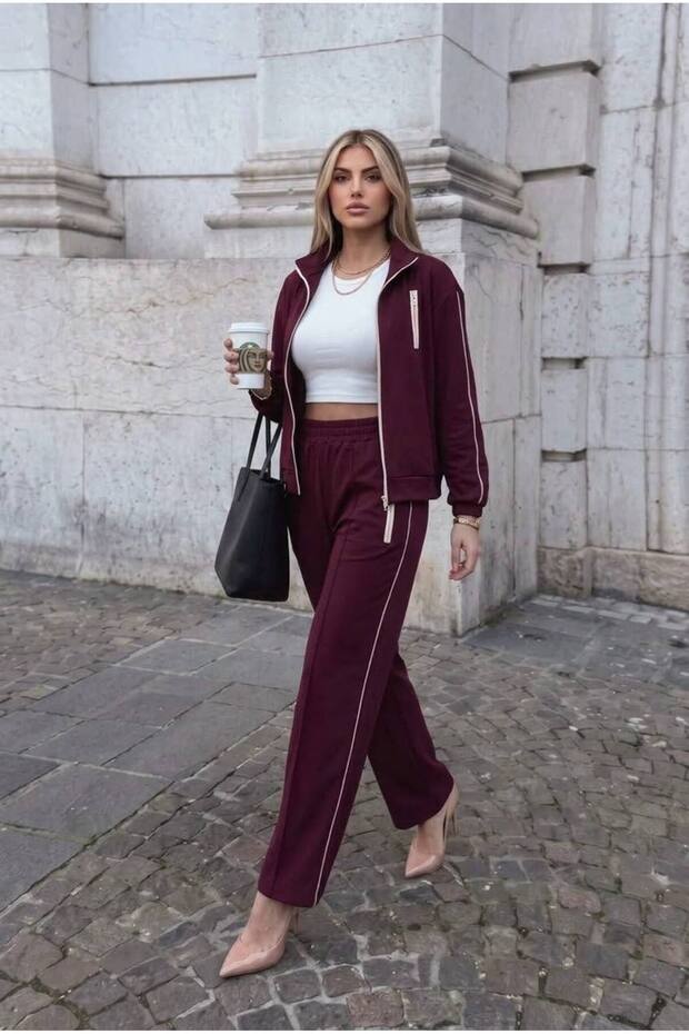 Urban Line Modal Zippered Tracksuit Set