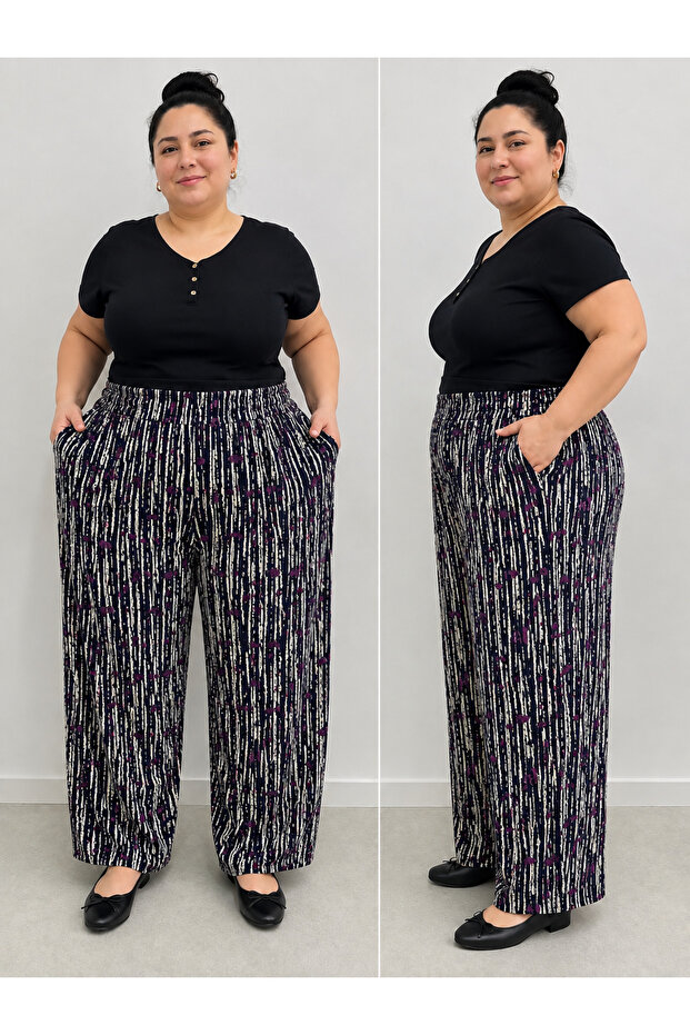 Plus Size Combed Cotton Women's Shalwar