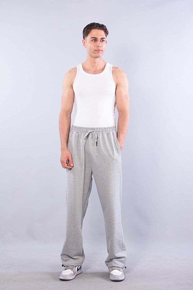 5324 Two-Strap Baggy Jogger Pants with Leg Stoppers