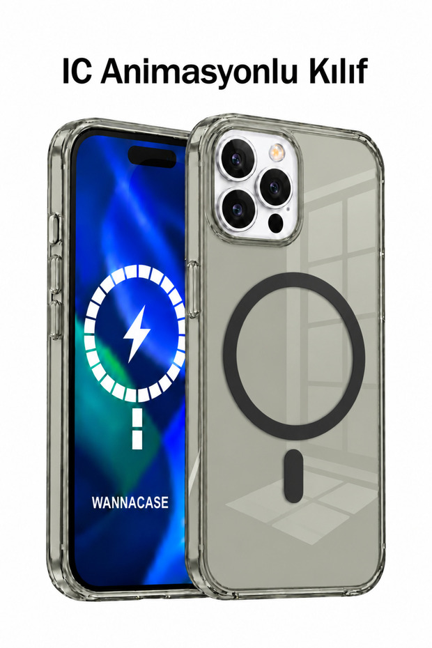 iPhone 16 Pro Max (Ic) Animated Magsafe Compatible Transparent Hard Mica Slim Fit Phone Case