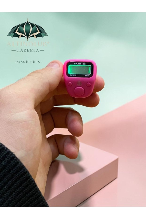 Led Mini Ring Zikirmatik Digital Zikir Counter with Alerts Every 100 Times