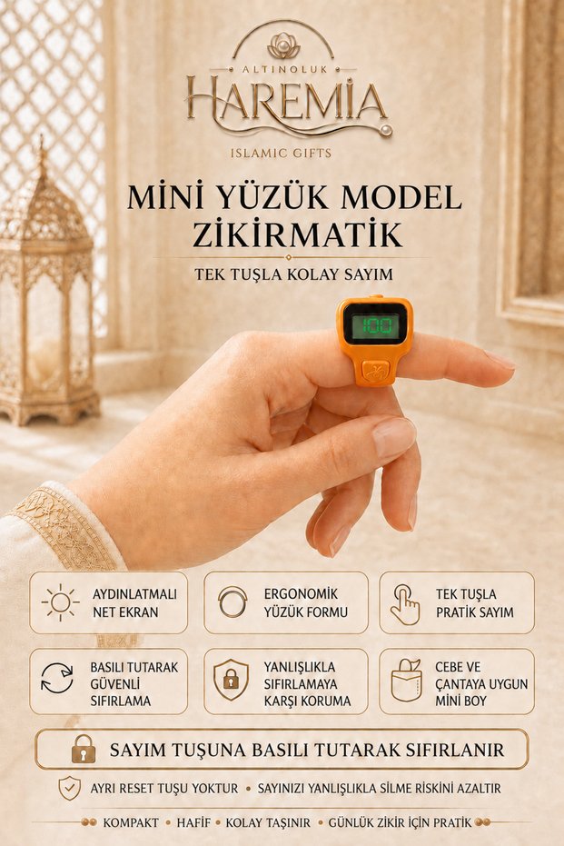 Mini Ring Model Zikirmatik | Digital Dhikr Counter Finger Dhikr Matik