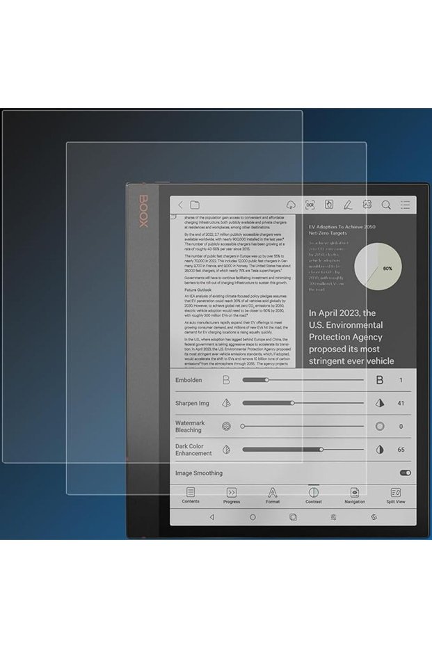 واقي شاشة غير لامع مكون من قطعتين متوافق مع تابلت Onyx Boox Note Air 4 C مقاس 10.3 بوصة (20)
