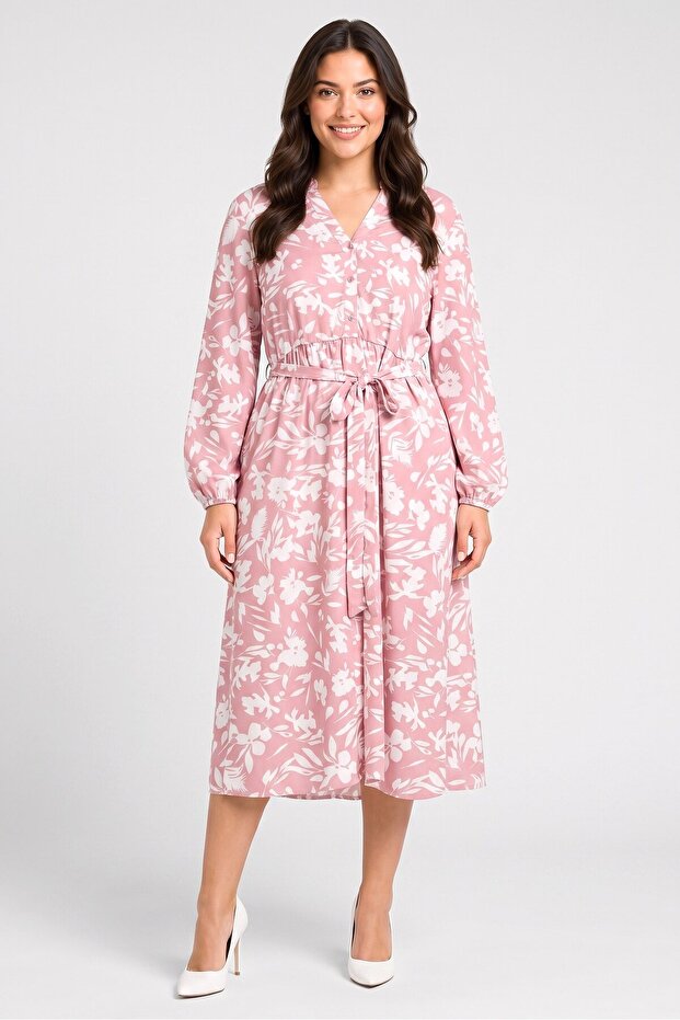 Women Graphic Print Shirt Dress, Multicolor