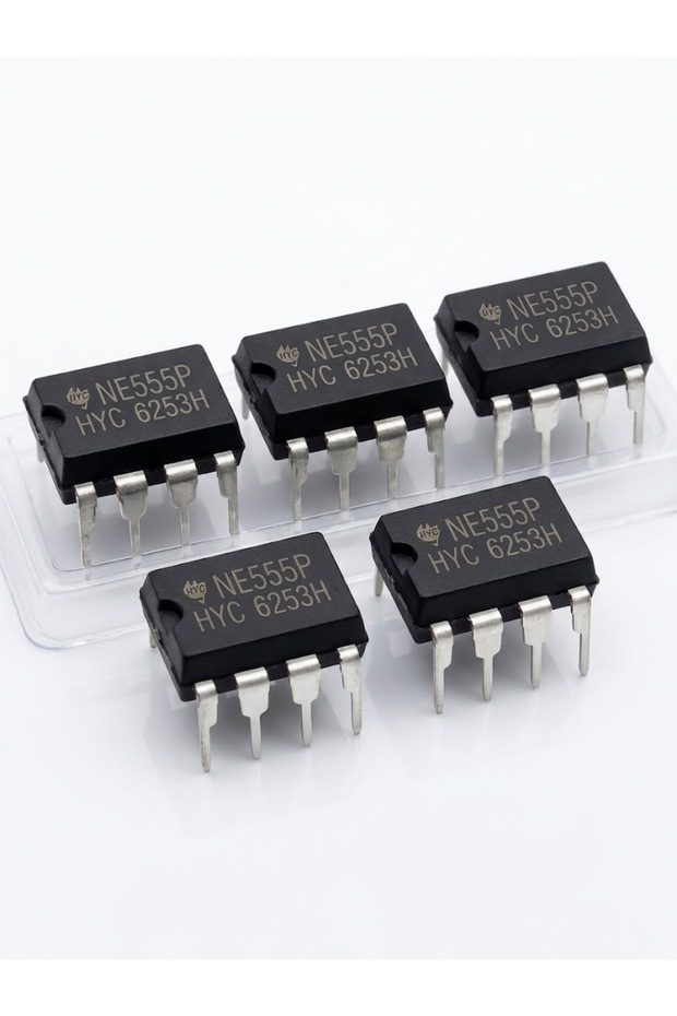 مجموعة 5 قطع - شريحة مؤقت إلكتروني دقيق NE555P (DIP-8 Timer IC)