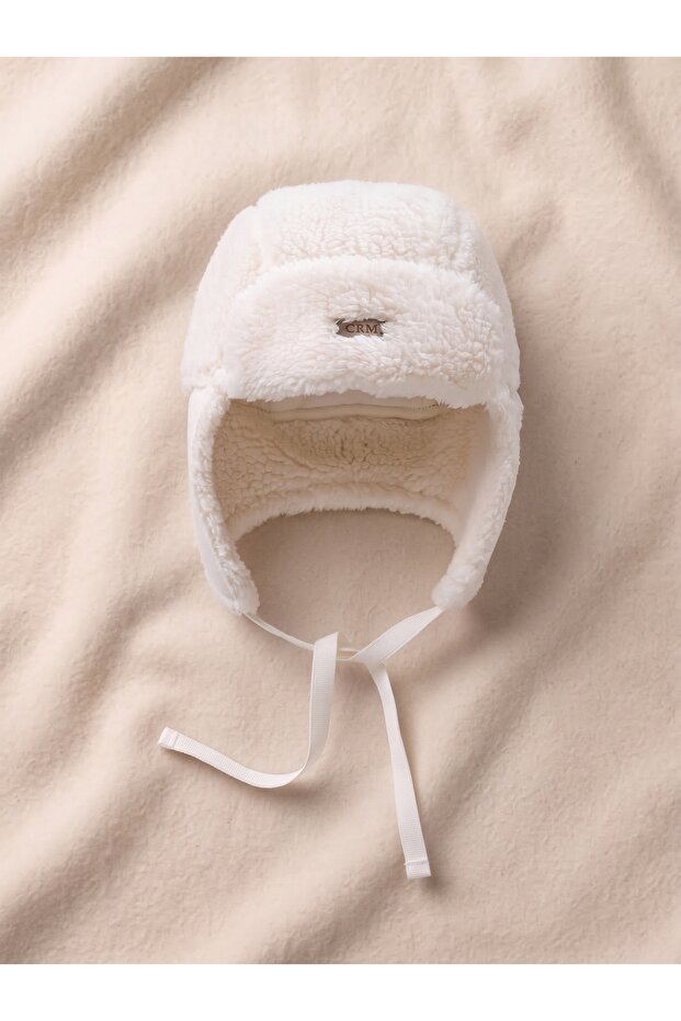 Baby Boy Welsoft Hat with Ear Protection Winter Hat Lace-Up Plush Beanie