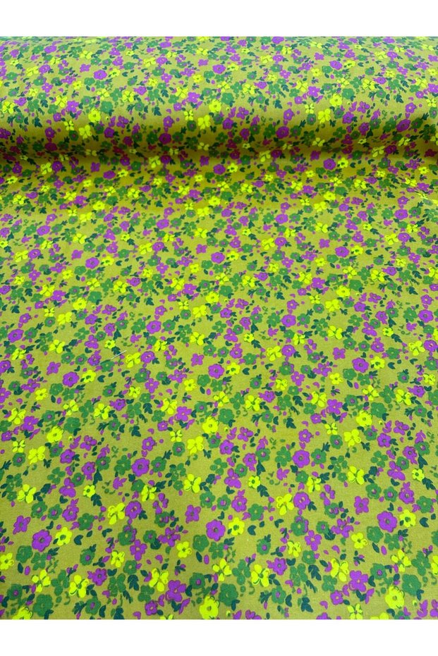 Width 90 Cm. Divitin Flannel Fabric - Tiny Flower 3