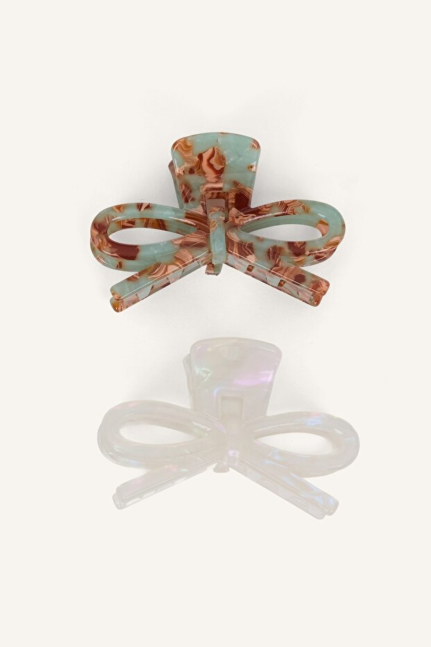 Women's 2-Piece Bowknot Hair Accessory Hair Clip I6972Axns