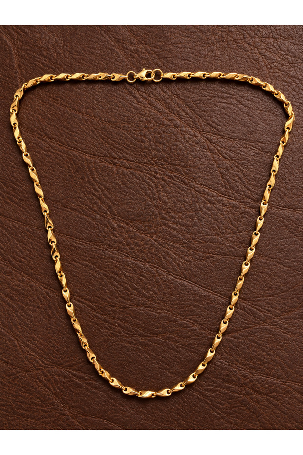 Gold Model Arpa Steel Necklace 2,5mm Gold Steel Necklace