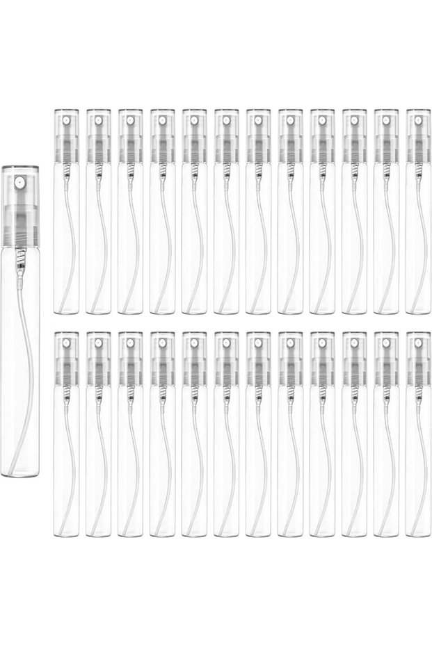 25 PCS Mini Spray Bottle Clear Refillable Atomizer