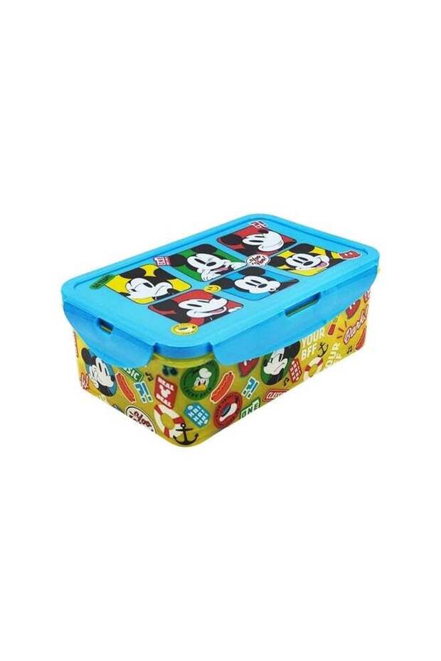 Stor Mickey Mouse Removable Compartment Lunch Box for Kids, 1190ml – BPA-Free Plastic Bento Contain