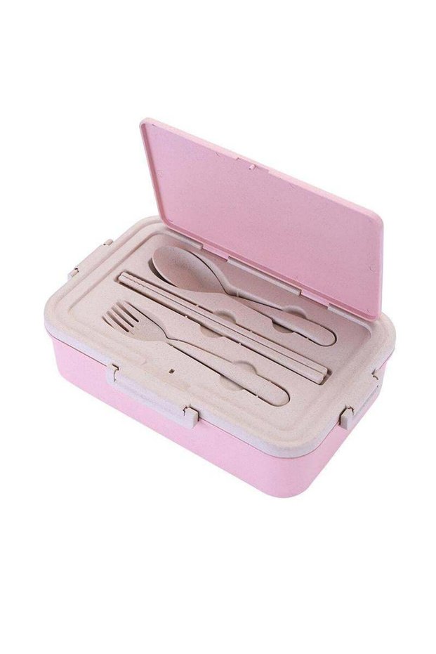 Portable Lunch Box Microwave Lunch Box With Compartments Portable Japanese-Style Bento Box Leakproo