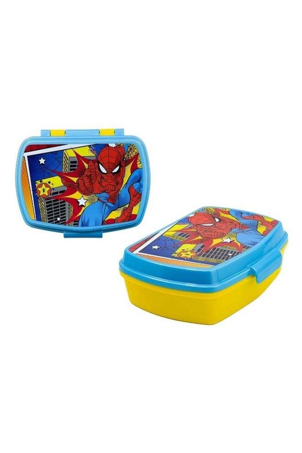 Stor Marvel Spider-Man Funny Lunch Box – 30oz BPA-Free Kids Lunch Box with Secure Lid, Lightweight