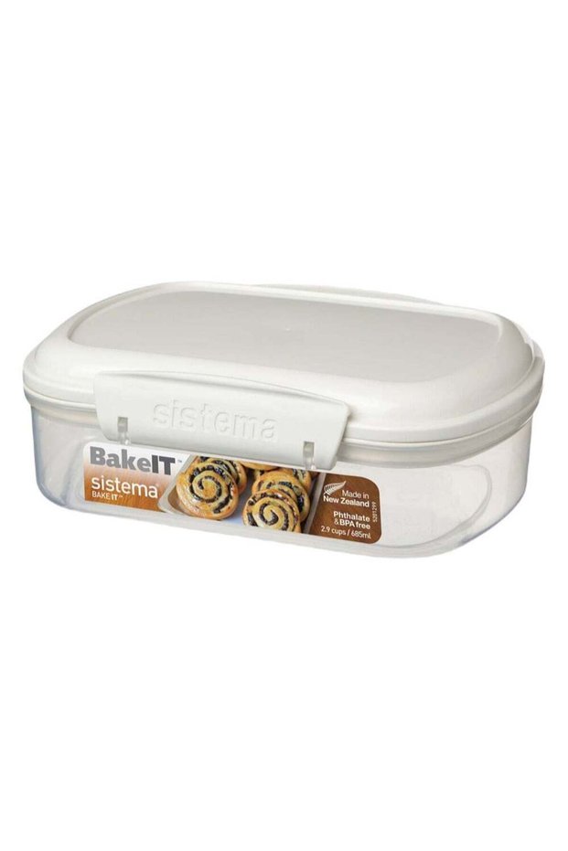 Sistema BAKE IT Food Storage Container 685ML, BPA Free Airtight Kitchen Storage Box with Easy-Lock