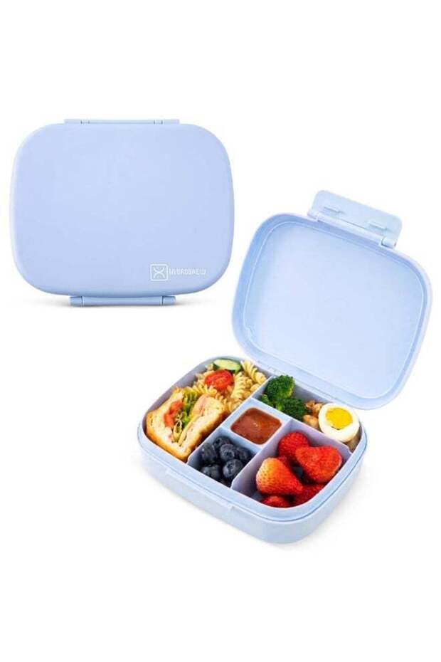 Hydrobrew Smart Serve Bento Lunch Box 1100 ml, 5 compartment- Sky Mist