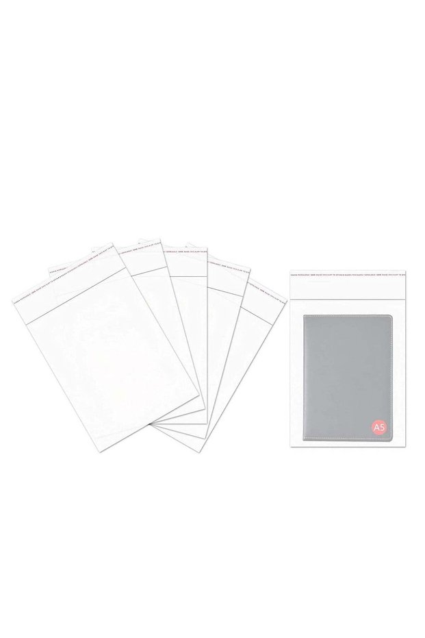 7 x 11 inches Clear Resealable Plastic Cellophane Bags, [140 Piece] Self-Sealing Cello Poly Bags fo