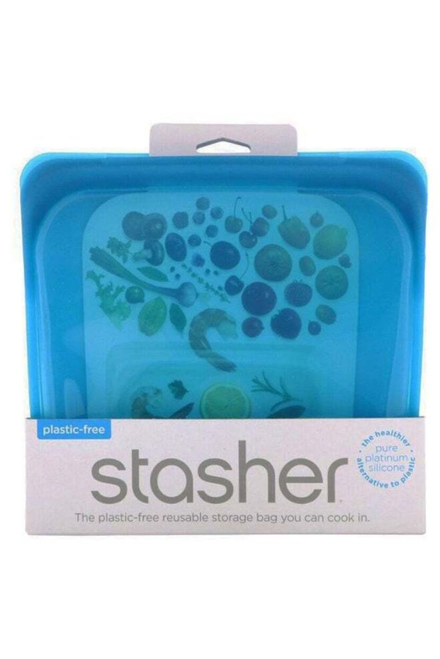 Reusable Silicone Food Bag Blue