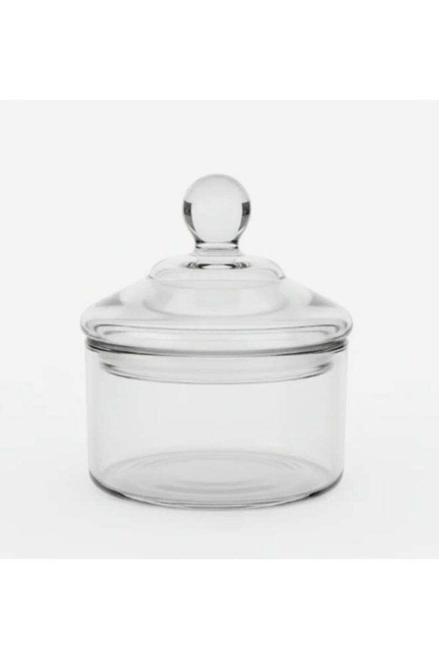 AKDC Elegant Round Airtight Acrylic Storage Canister in Clear Transparent Design with Secure Lid –