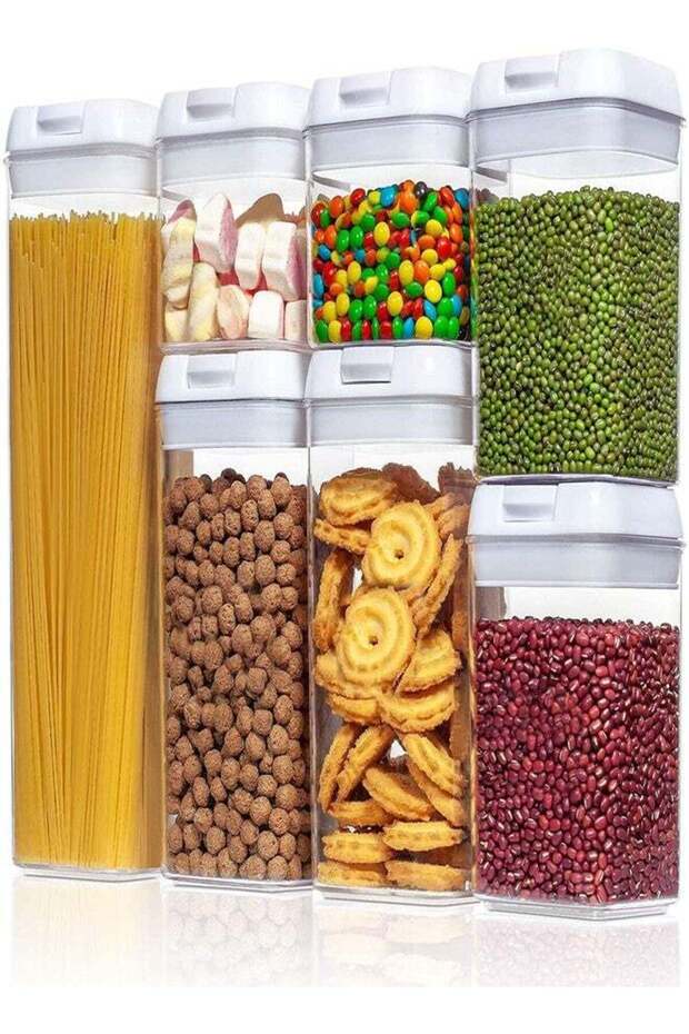 TEKCOOL Air Tight Containers for Kitchens Organizer Storages Set, Kitchens Accessories Items Kitche