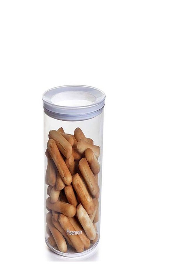Round Food Storage Container 10x17cm/1.0 L (Plastic)