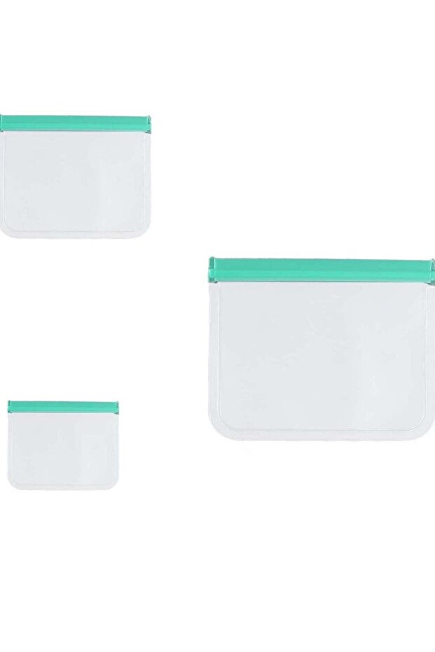9-Pack Reusable Food Storage Bags 3 Sizes for Versatile Home Organization