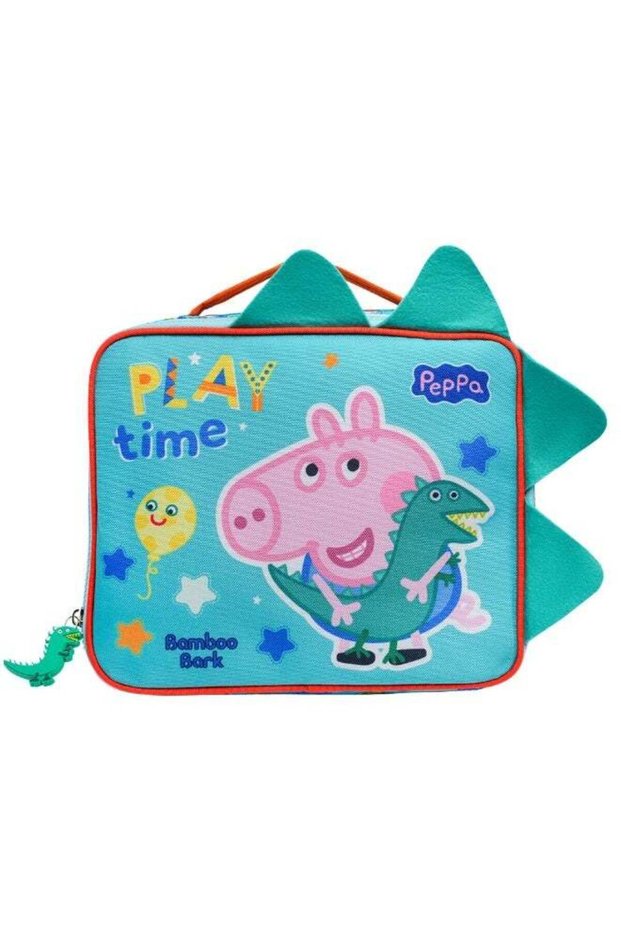 Peppa/George Pig Insulated Lunch Bag - Large Food Storage Tote with Adjustable Shoulder Strap, Port