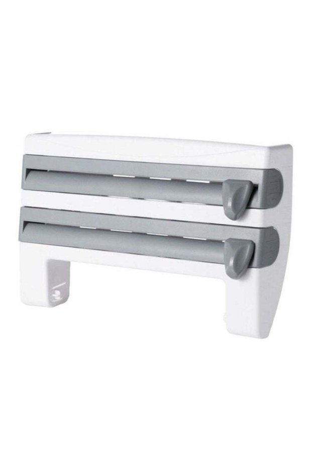 Multifunctional Food Wrap Dispenser Grey/White 42cm