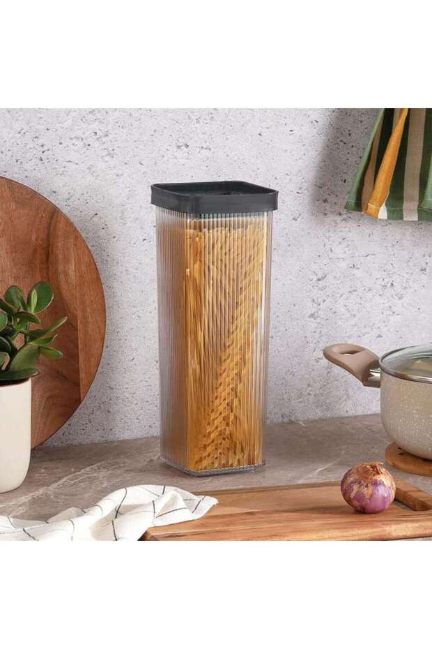 Linea Square Food Container 2.15L - Clear & Grey - 203BSV9900150