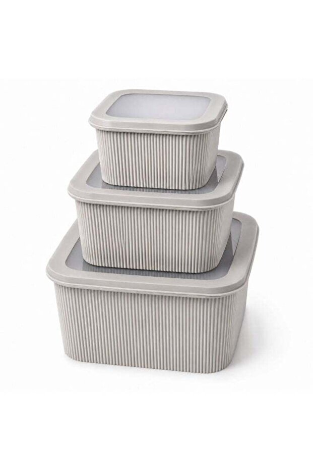 3 Piece Kitchen Storage Container Set with Airtight Leakproof Lids, BPA Free Food Storage Boxes 120