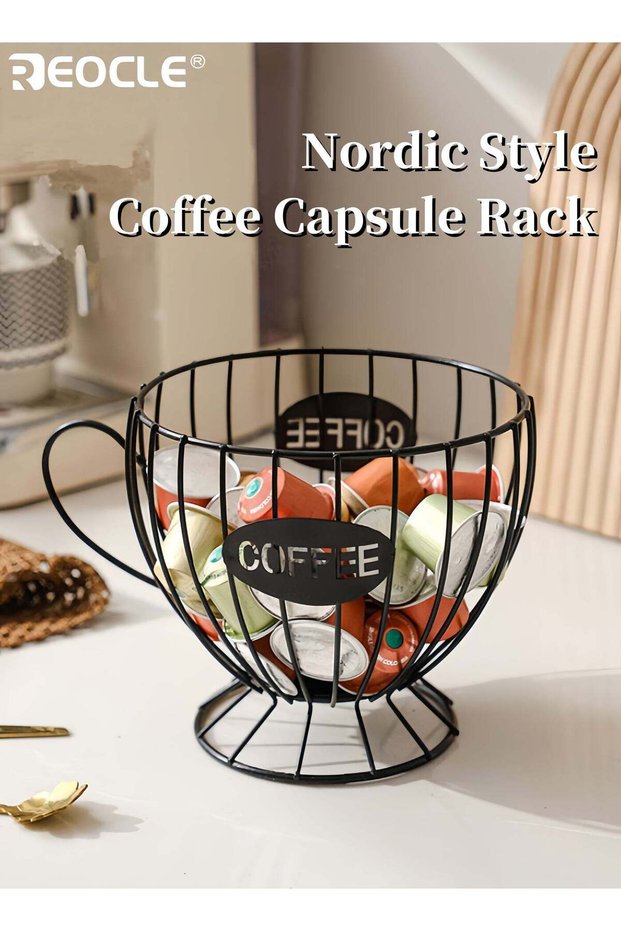 Nordic Style Coffee Capsule Rack Luxury Home Storage Display Organizer for Coffee Shop Bar Snacks a