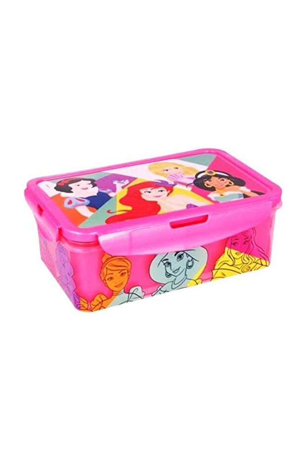 Stor Princess 1190ml Polypropylene Bento Lunch Box for Kids – BPA-Free Removable Compartment Food C