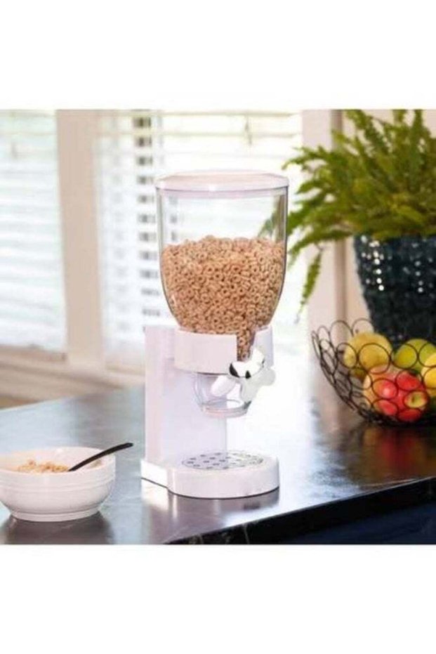 Cereal Dispenser - Airtight, Compartment Food Storage Dispenser for Cereal, Granola, Snacks, and Dr