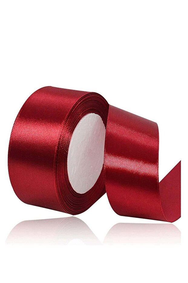Burgundy Satin Ribbon 38mm x 25yd Fabric Polyester Ribbon for Gift Wrapping Party Favors Wedding D