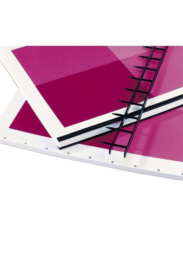 STANX Premium Velo Bind Strips 50mm Black – 2" Depth, Heavy-Duty 10-Prong Binding Strips, Box of 10