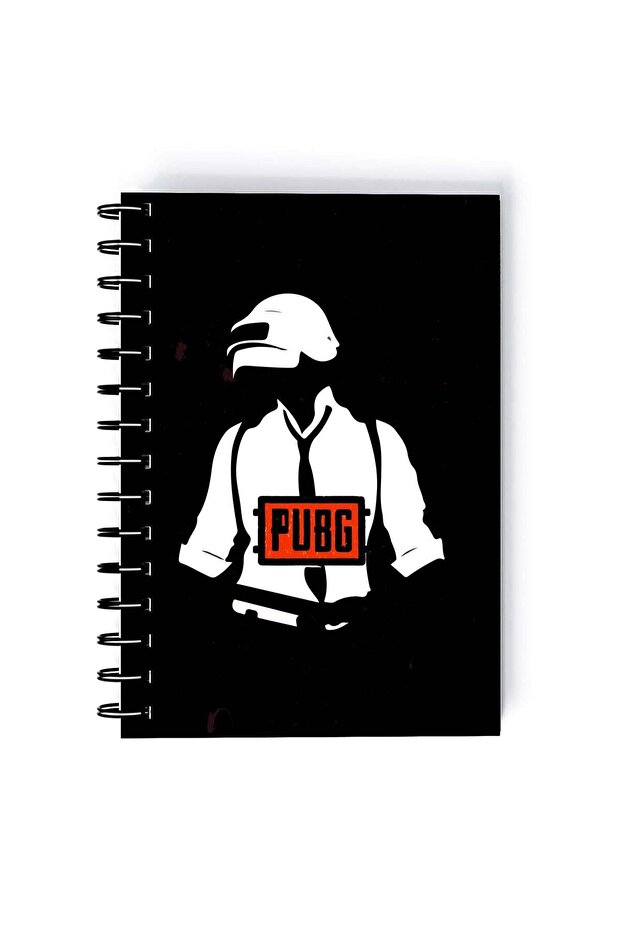 Spiral A4 Notebook PUBG For Gaming Fan Man Black