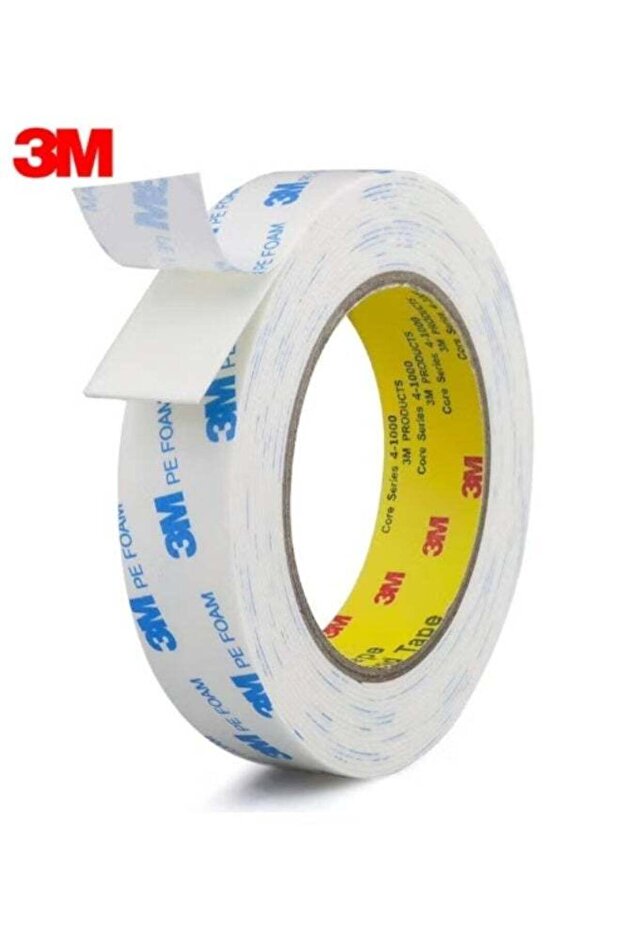 3M Double Sided Tape, 2.5 cm x 3 m Heavy Duty PE Foam Mounting Tape, Strong Waterproof Removable Ad