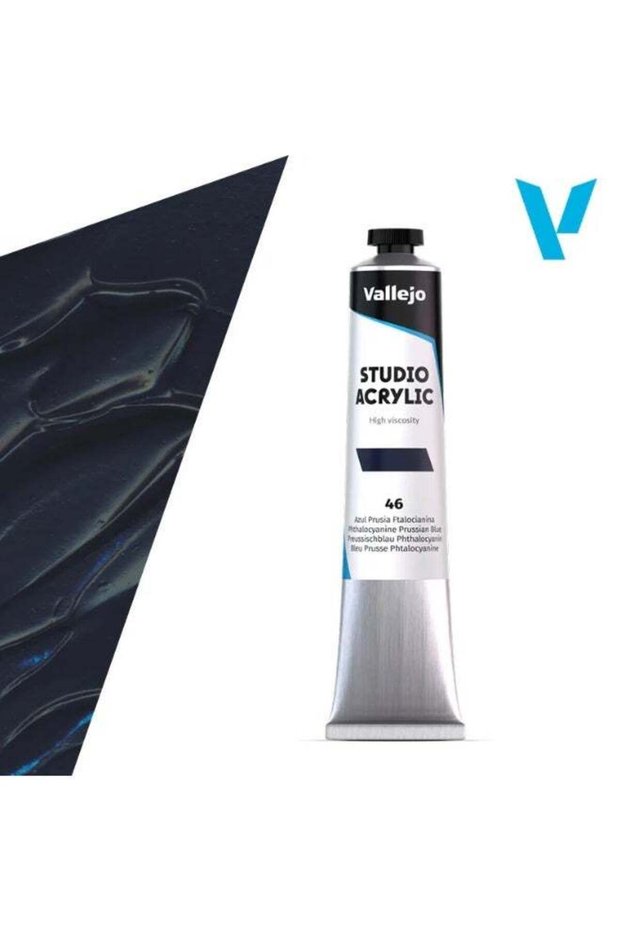 Professional Acrylic Paint for Artists & Studios – Prussian Blue Phthalo, High Pigment, Smooth Cove