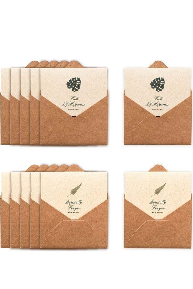 Greeting Card Vintage Envelope Greeting Card Kraft Paper Greeting Card Envelope Greeting Cards wit